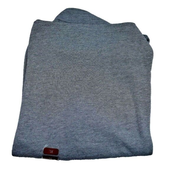 IZOD Mens XL Long Sleeve Pullover Shirt Peacoat Blue with Natural Stretch New - Picture 2 of 4